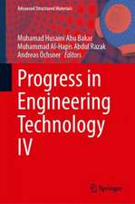 Progress in Engineering Technology IV