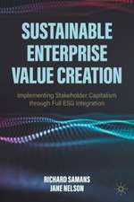 Sustainable Enterprise Value Creation