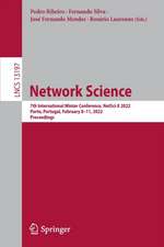 Network Science: 7th International Winter Conference, NetSci-X 2022, Porto, Portugal, February 8–11, 2022, Proceedings