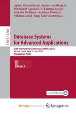 Database Systems for Advanced Applications: 27th International Conference, DASFAA 2022, Virtual Event, April 11–14, 2022, Proceedings, Part I