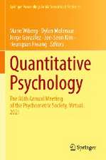 Quantitative Psychology: The 86th Annual Meeting of the Psychometric Society, Virtual, 2021