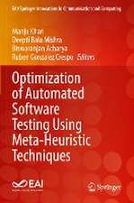 Optimization of Automated Software Testing Using Meta-Heuristic Techniques