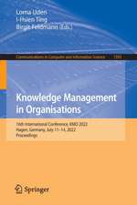 Knowledge Management in Organisations