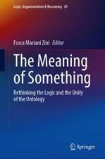 The Meaning of Something: Rethinking the Logic and the Unity of the Ontology