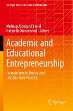 Academic and Educational Entrepreneurship