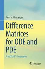 Difference Matrices for ODE and PDE: A MATLAB® Companion