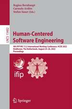 Human-Centered Software Engineering: 9th IFIP WG 13.2 International Working Conference, HCSE 2022, Eindhoven, The Netherlands, August 24–26, 2022, Proceedings