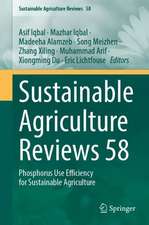 Sustainable Agriculture Reviews 58: Phosphorus Use Efficiency for Sustainable Agriculture