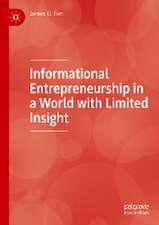 Informational Entrepreneurship in a World with Limited Insight