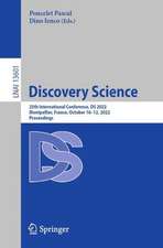 Discovery Science: 25th International Conference, DS 2022, Montpellier, France, October 10–12, 2022, Proceedings