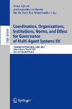 Coordination, Organizations, Institutions, Norms, and Ethics for Governance of Multi-Agent Systems XV