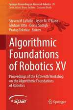 Algorithmic Foundations of Robotics XV