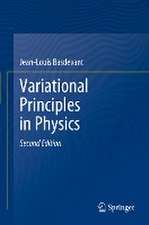 Variational Principles in Physics