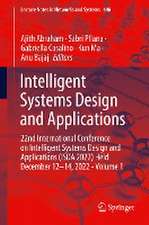 Intelligent Systems Design and Applications: 22nd International Conference on Intelligent Systems Design and Applications (ISDA 2022) Held December 12-14, 2022 - Volume 1