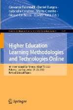 Higher Education Learning Methodologies and Technologies Online: 4th International Conference, HELMeTO 2022, Palermo, Italy, September 21–23, 2022, Revised Selected Papers