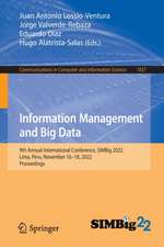 Information Management and Big Data: 9th Annual International Conference, SIMBig 2022, Lima, Peru, November 16–18, 2022, Proceedings