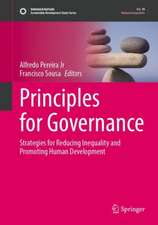 Principles for Governance: Strategies for Reducing Inequality and Promoting Human Development