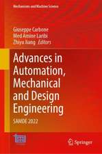 Advances in Automation, Mechanical and Design Engineering: SAMDE 2022