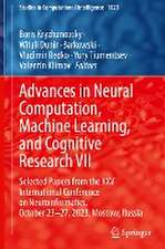 Advances in Neural Computation, Machine Learning, and Cognitive Research VII