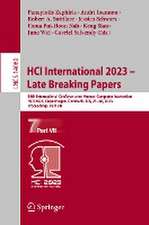 HCI International 2023 – Late Breaking Papers: 25th International Conference on Human-Computer Interaction, HCII 2023, Copenhagen, Denmark, July 23–28, 2023, Proceedings, Part VII