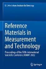 Reference Materials in Measurement and Technology: Proceedings of the Fifth International Scientific Conference RMMT 2022