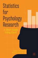 Statistics for Psychology Research: A Short Guide Using Excel