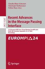 Recent Advances in the Message Passing Interface
