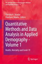 Quantitative Methods and Data Analysis in Applied Demography - Volume 1