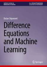 Difference Equations and Machine Learning