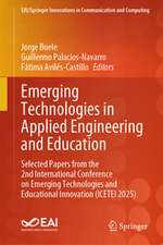 Emerging Technologies in Applied Engineering and Education