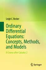 Ordinary Differential Equations: Concepts, Methods, and Models