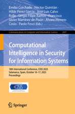 Computational Intelligence in Security for Information Systems