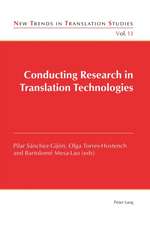 Conducting Research in Translation Technologies