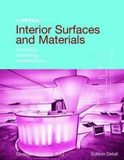 Interior Surfaces and Materials: Aesthetics, Technology, Implementation