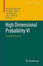 High Dimensional Probability VI: The Banff Volume