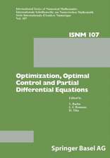 Optimization, Optimal Control and Partial Differential Equations: First Franco-Romanian Conference, Iasi, September 7–11, 1992