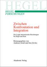 Zwischen Konfrontation und Integration: Die Logik internationaler Beziehungen bei Hegel und Kant