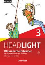 English G Headlight 3: 7. Schuljahr. Klassenarbeitstrainer mit Lösungen und Audios online