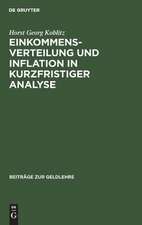 Einkommensverteilung und Inflation in kurzfristiger Analyse