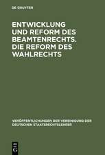 Entwicklung und Reform des Beamtenrechts. Die Reform des Wahlrechts: Verhandlungen der Tagung der Deutschen Staatsrechtslehrer zu Halle am 28. und 29. Oktober 1931. Mit einem Auszug aus der Aussprache