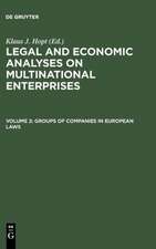 Groups of Companies in European laws / Les groupes de sociétés en droit européen