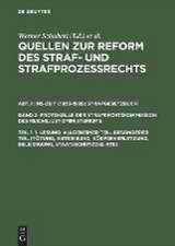 1. Lesung: Allgemeiner Teil. Besonderer Teil (Tötung, Abtreibung, Körperverletzung, Beleidigung, Staatsschutzdelikte)