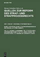 1. Lesung: Allgemeiner Teil (Strafrahmen, Unternehmen einer Straftat). Besonderer Teil (Fortsetzung und Abschluß der Beratungen)