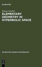 Elementary Geometry in Hyperbolic Space