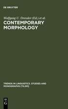 Contemporary Morphology