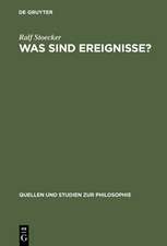 Was sind Ereignisse?: Eine Studie zur analytischen Ontologie