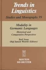 Modality in Germanic Languages: Historical and Comparative Perspectives