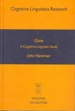 Give: A Cognitive Linguistic Study