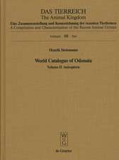 World Catalogue of Odonata II: Anisoptera