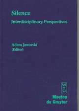 Silence: Interdisciplinary Perspectives